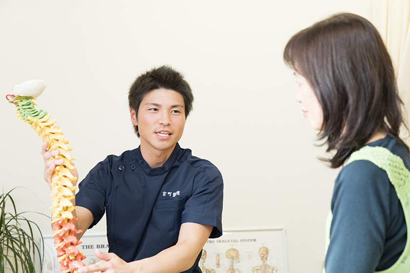 施術中の様子の画像